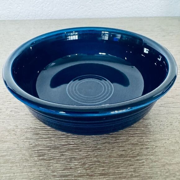 Fiestaware Fiesta Navy Blue Ceramic Pottery Bowl - Picture 2 of 5